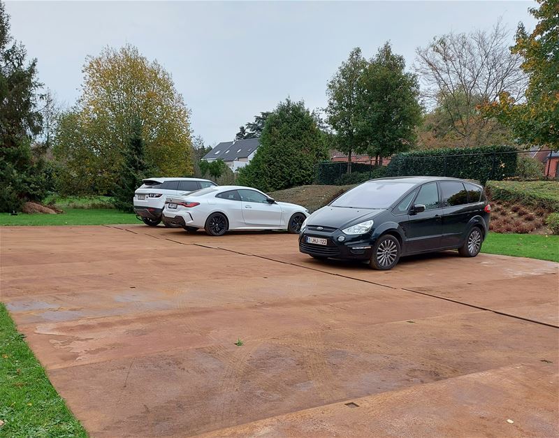 Tijdelijke parking als uitweg tijdens wegenwerken