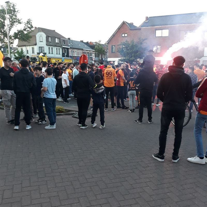 Titel van Galatasaray gevierd op Braderieplein