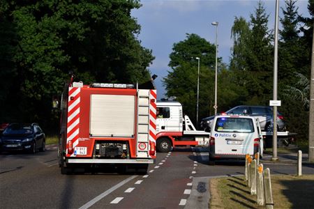 Twee auto's botsen bij Meylandt