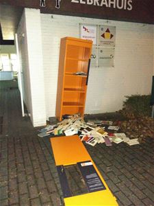 Vandalen vernielen Berenkast