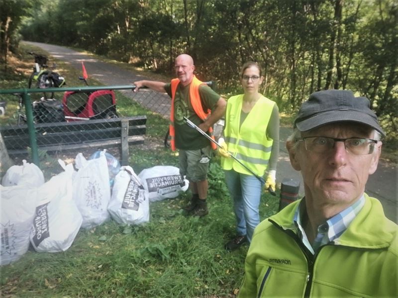 Veel afval van wielertoeristen op routeke