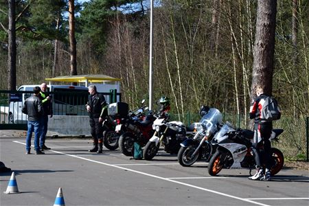 Veel motorrijders voor check-up