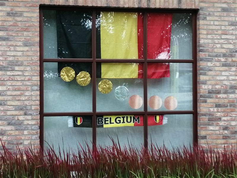 Venster vol medailles