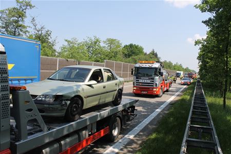 Verkeer op E 314 weer strop door ongeval