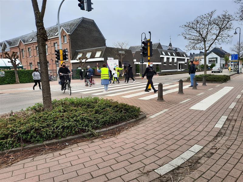 Verkeerslichten waren defect in de Brugstraat