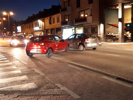 Verkeersproblemen na botsing