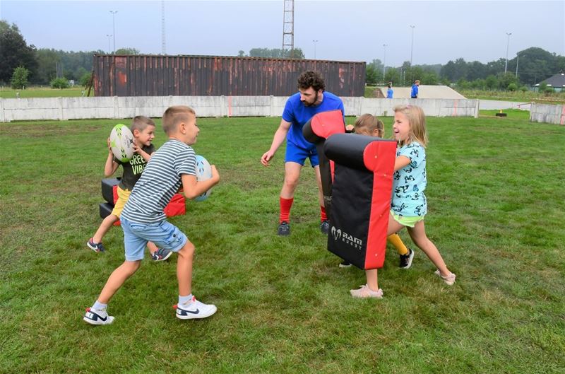 Voor het eerst een rugbykamp op Vrijheidsite