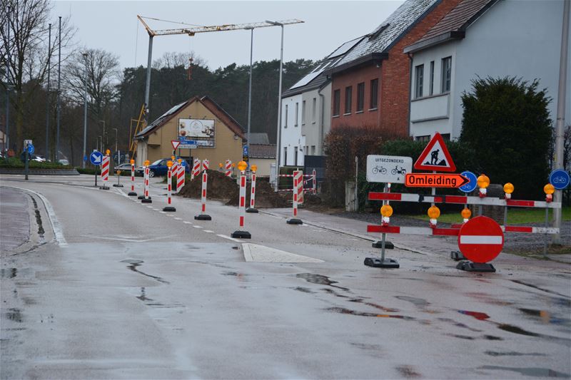 Voorbereidende werken in Kapelstraat in volle gang