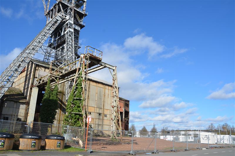 Voorbereiding restauratie schachtbok in volle gang