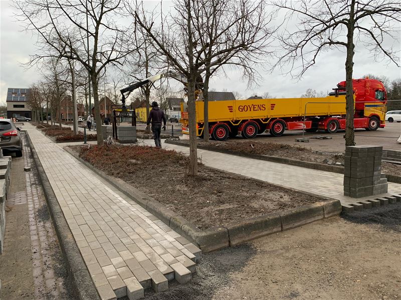Werken aan Boudewijnplein nu toch aan het vorderen