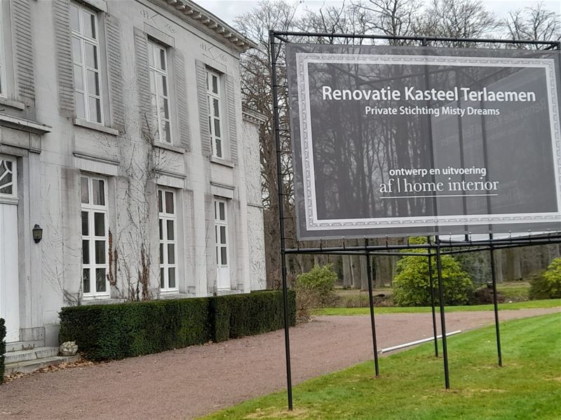 Werken aan kasteel Terlaemen zijn van start gegaan