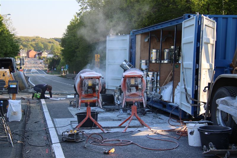 Werken in Terlaemenlaan vorderen goed