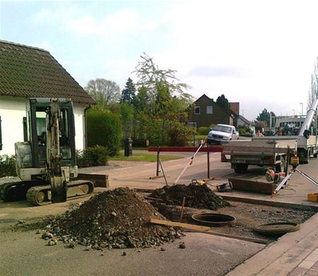 Werken tegen overstromingen in Langstraat