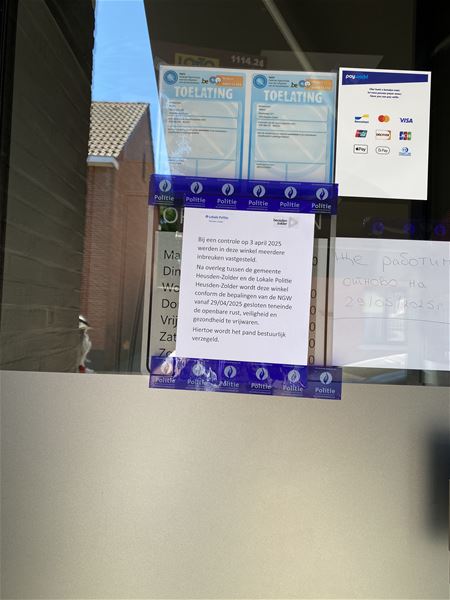 Winkel gesloten voor illegale sigaretten en drank