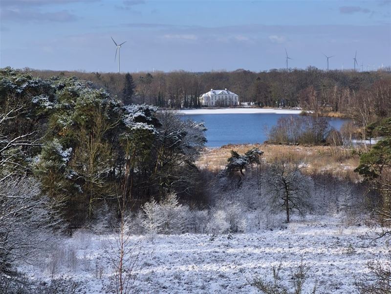Winters panorama vanop het sterrenplekje