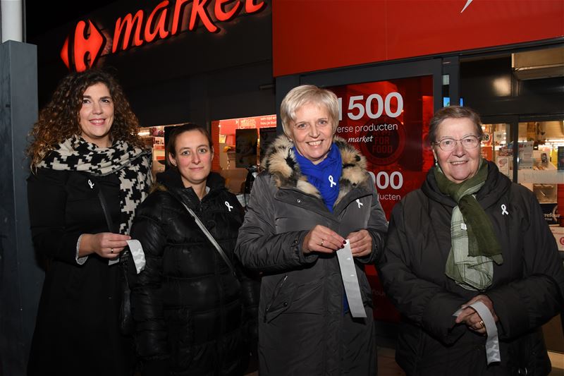 Witte lintjes tegen geweld op vrouwen