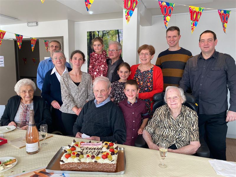 WZC Berkenbosch viert 100-jarige Gerard