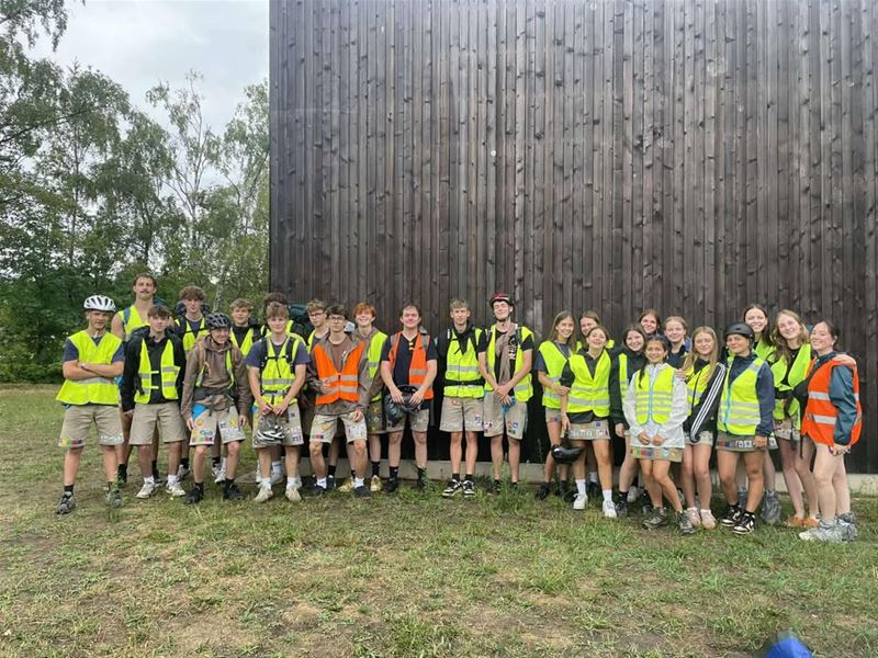 Keti's van Chiro Heusden vormen de voorwacht