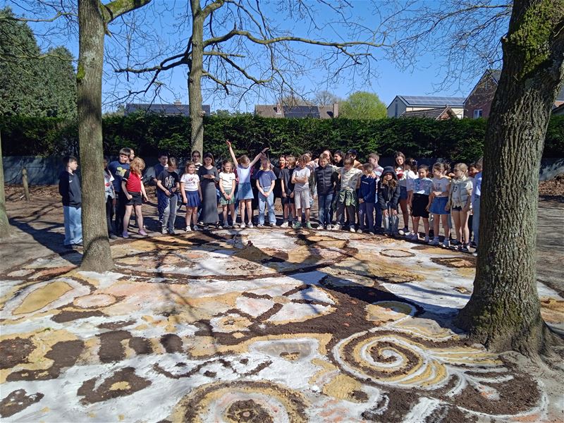 Zandtapijt om de paasvakantie in te zetten