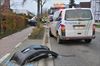 Complete ravage door crash met auto's en bus