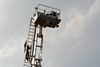 Ladderwagen houdt bezoekers in de lucht