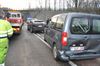 Kettingbotsing met 5 auto's