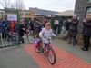 Applaus voor fietsende scholieren