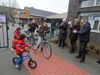 Applaus voor fietsende scholieren