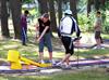 Kinderen leven zich uit op sportdag