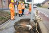 OLVrouwstraat afgesloten door waterlek