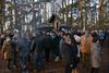 Veel deelnemers aan Winterborrelwandeling