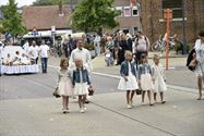 Processie en viering in mooi decor