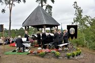 Processie en viering in mooi decor