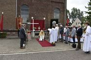 Processie en viering in mooi decor