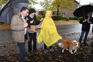 Moedige wandelaars niet bang voor de regen