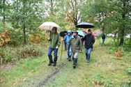 Moedige wandelaars niet bang voor de regen