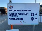 Signalisatie vaccinatiecentrum staat klaar