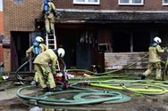 Huis verwoest door brand in Stationsstraat