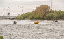Veel spektakel op het kanaal