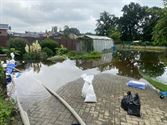 Bewoners van Stationsstraat nog in 't water