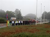 Brandweer herdenkt overleden collega's