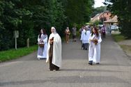 De Sacramentsprocessie in volle bezetting