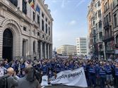 Mijnwerkers trekken de aandacht in Brussel