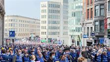 Mijnwerkers trekken de aandacht in Brussel