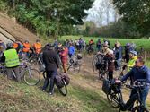 18 wandelaars en 55 fietsers op trage wegen