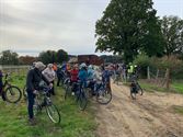 18 wandelaars en 55 fietsers op trage wegen