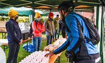 Veel mountainbikers aan De Veen