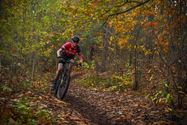 Veel mountainbikers aan De Veen