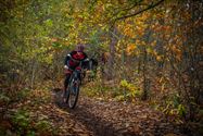 Veel mountainbikers aan De Veen