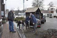 De kerststal staat in Bolderberg